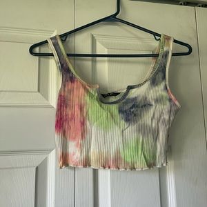Shein Tie-Dye cropped tank top